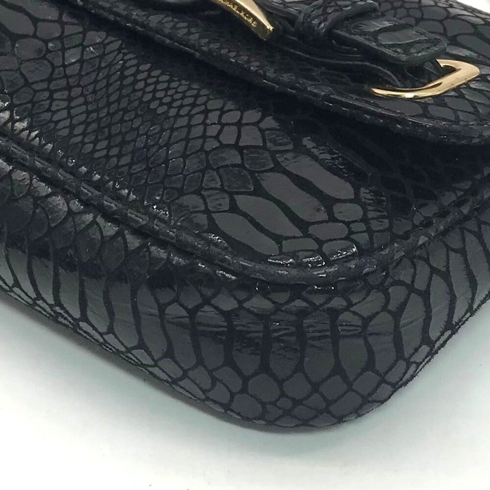 Michael Kors Black Python Leather Hamilton Flap S… - image 6